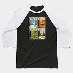 Four Seasons Hoosier National Forest Baseball T-Shirt